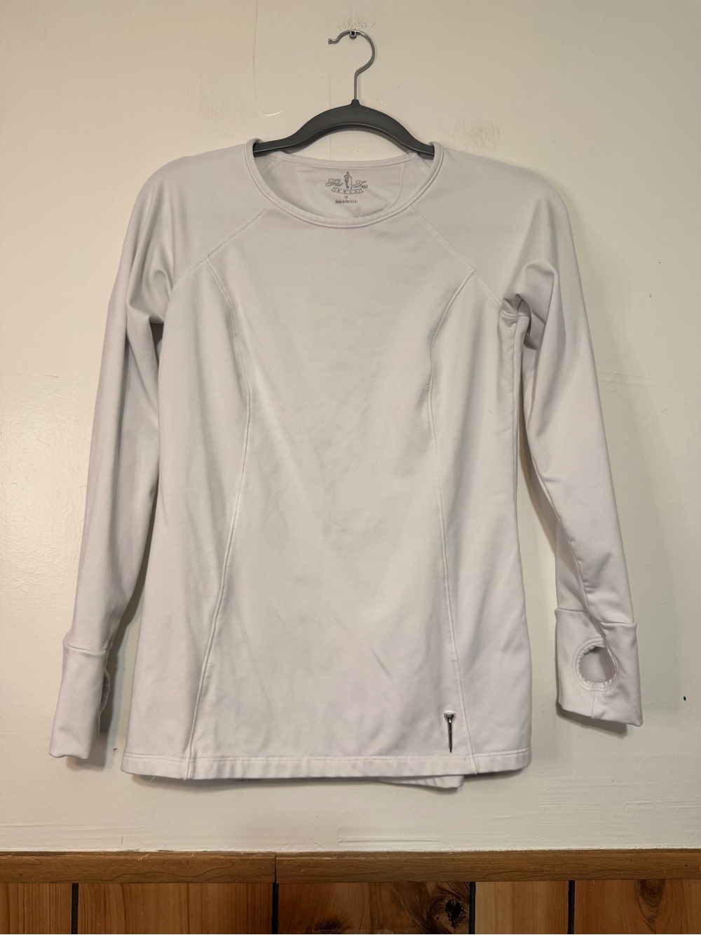 Women’s White Long-Sleeve Performance Top